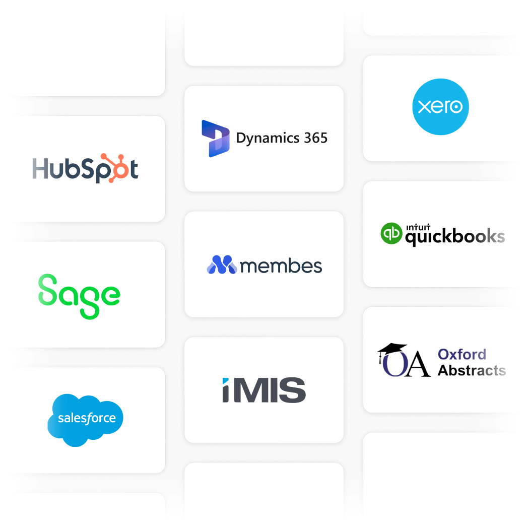 Leading Event Integrations - Custom API and Smart Connectors - EventsAir