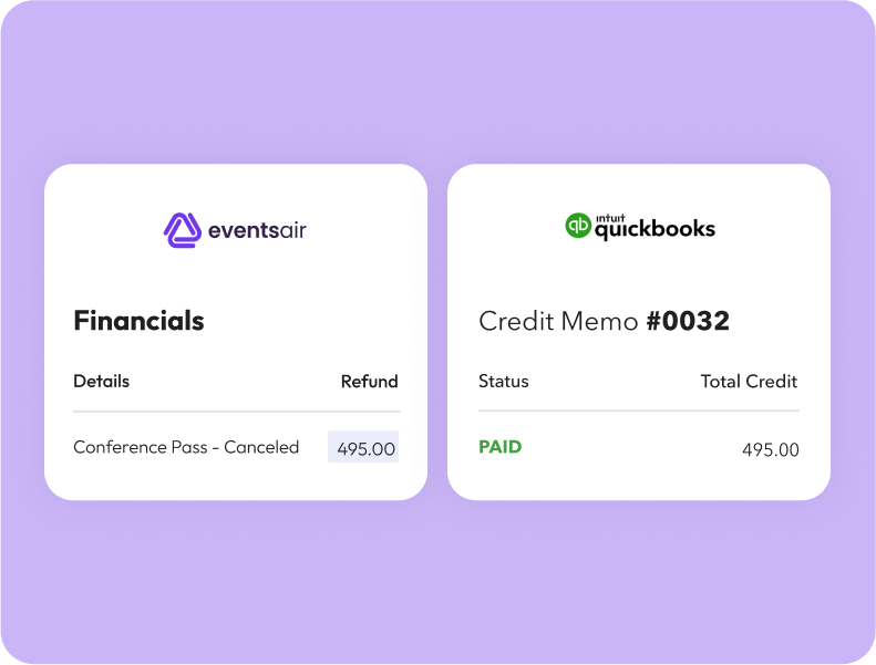 Payments that match up fast with an EventsAir Finance Integration - QuickBooks