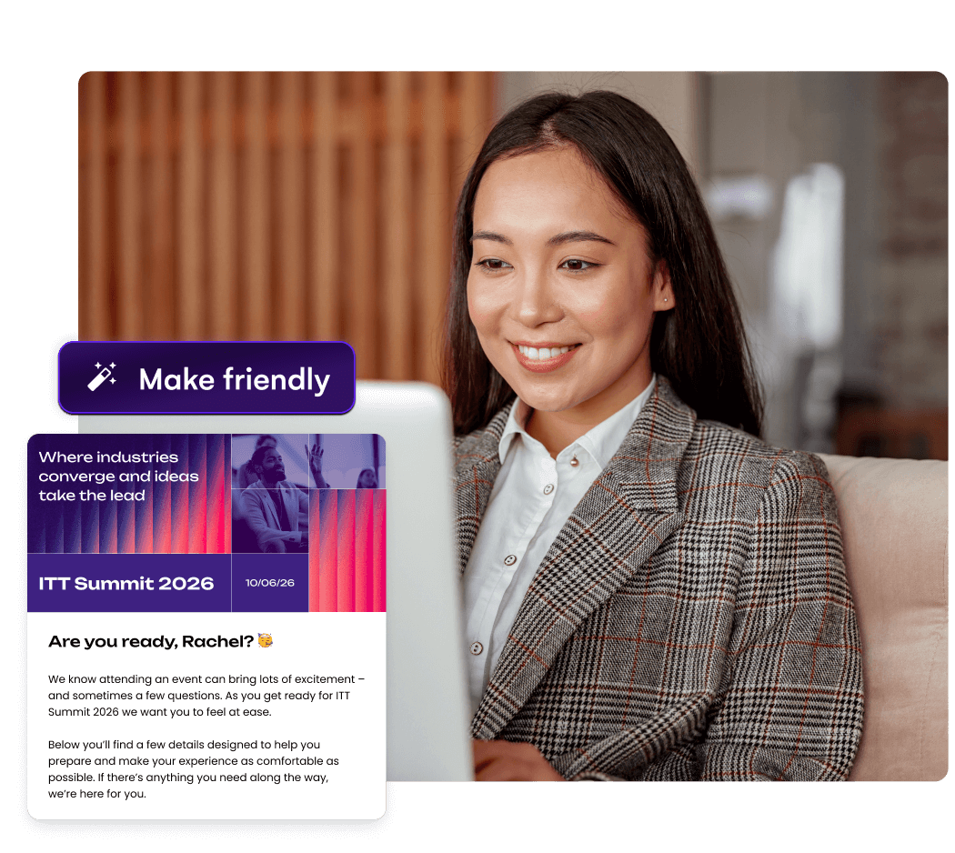 Brand new AI-powered event content with EventsAir Brand new AI-powered event content with EventsAir