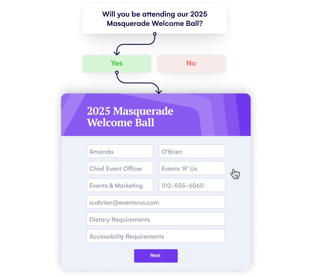 Perfect the personalized experience with EventsAir - Logic Example