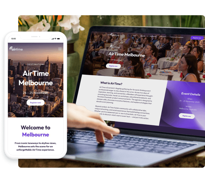 Build responsive on-brand event sites with EventsAir