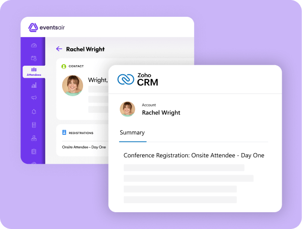 Eliminate manual tasks and errors – Zoho CRM x EventsAir integration