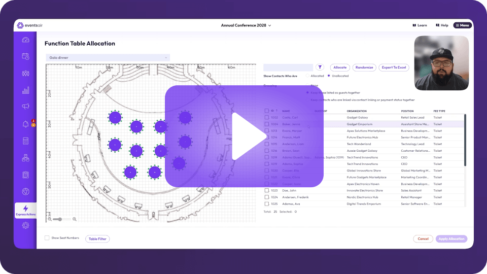 On Demand Demo – Function Table Allocation