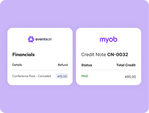 Payments that match up fast with an EventsAir Finance Integration - Sage