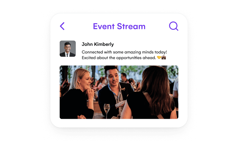 Private social network with EventStream
