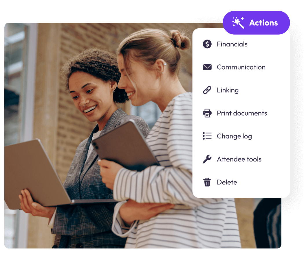 Instantly boost productivity and attendee personalization with EventsAir