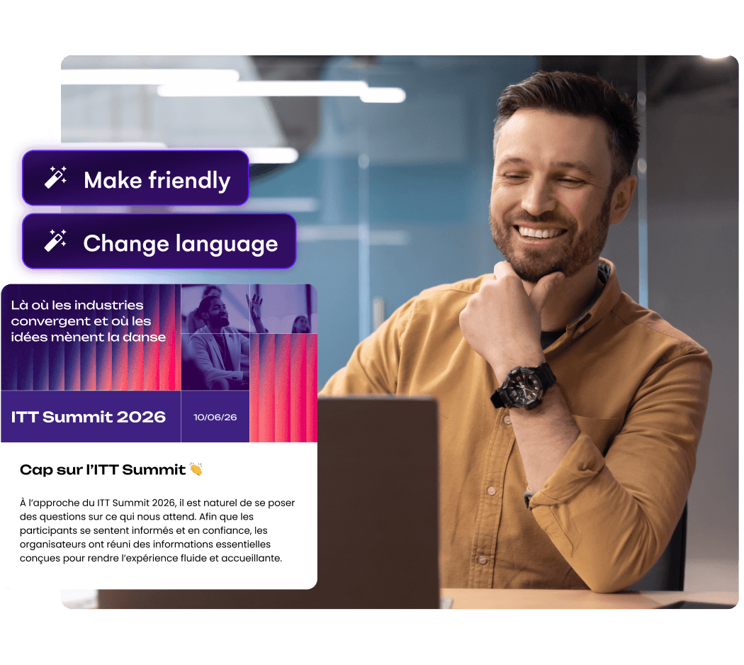 Air Intelligence – Create event content that’s consistent, fast, and on-brand – AI Content Assistant from EventsAir